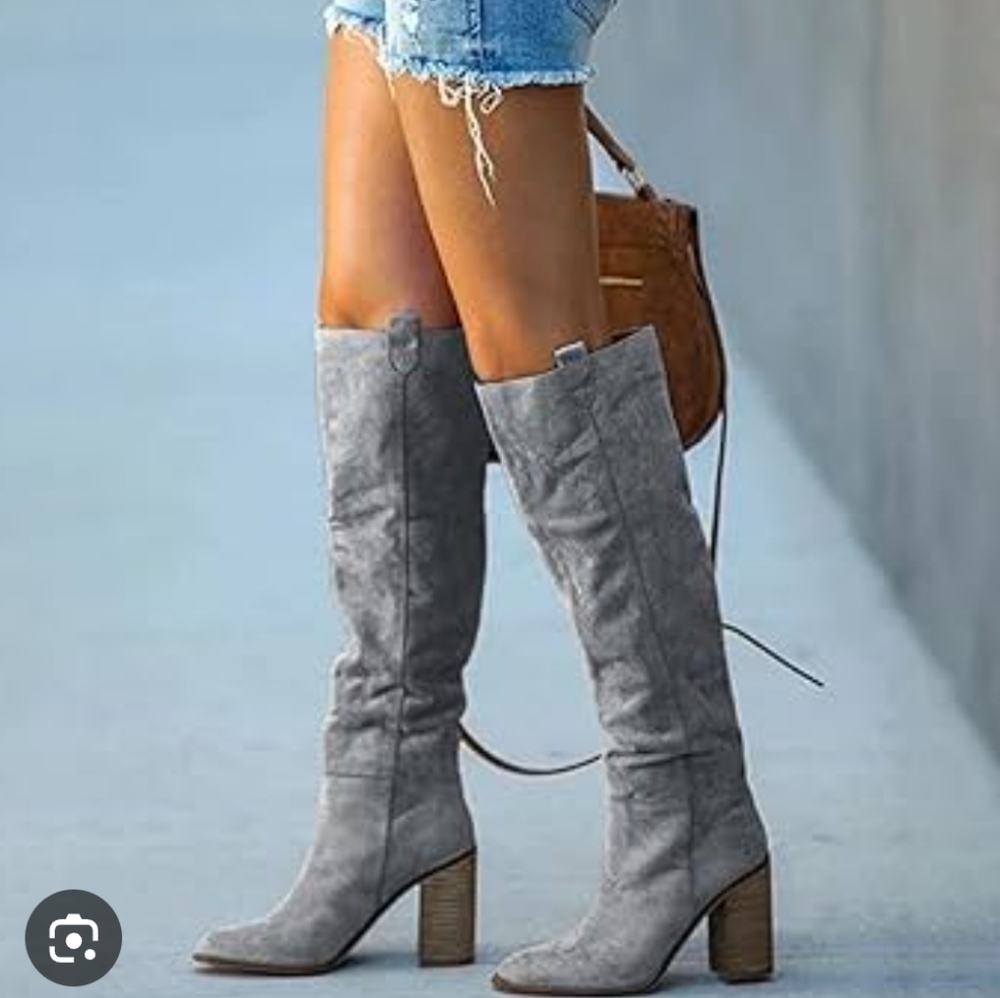 Coach | Suede Knee High Heel Boots, 7‎